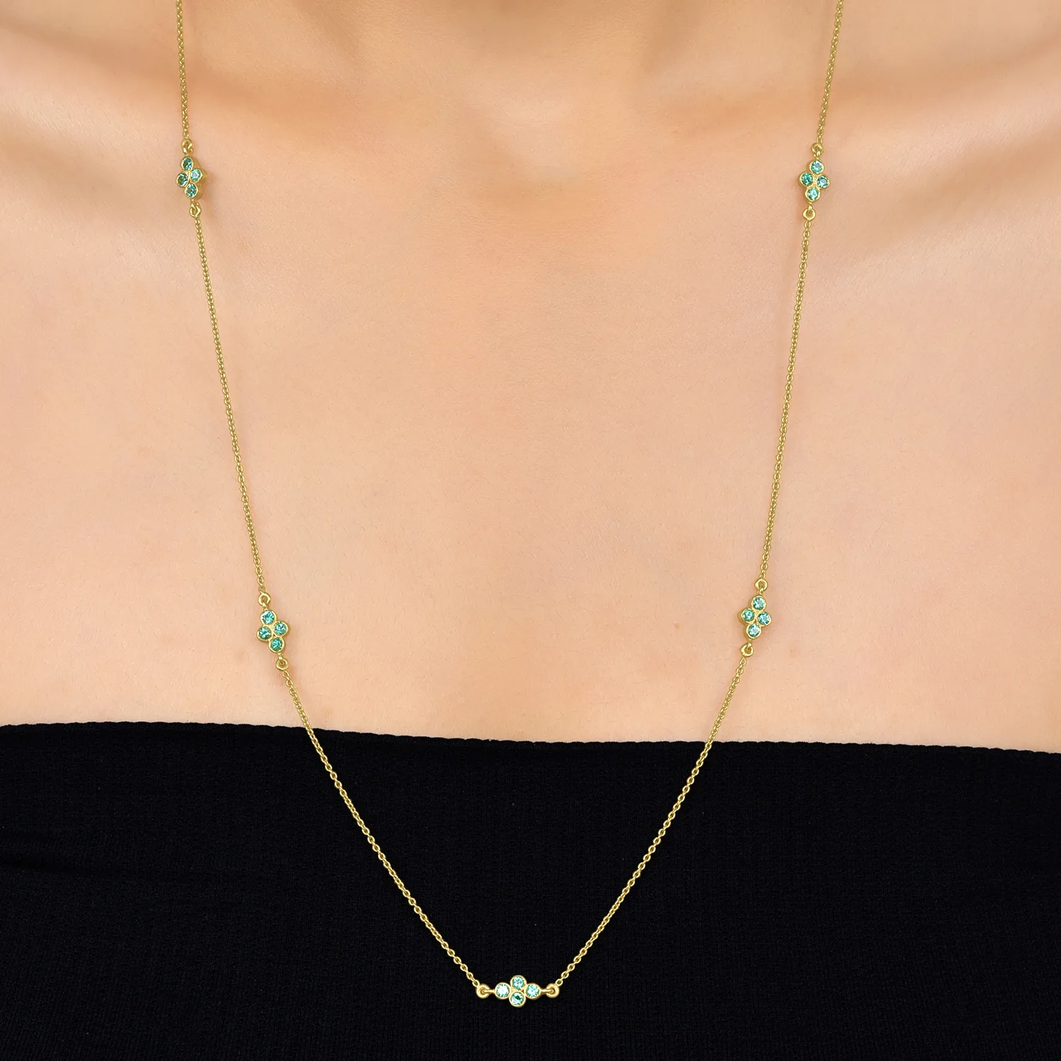 Emerald Gold necklace in 18 Kt - Image 3