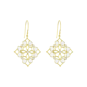 Gold Polki Earring in 18 Kt