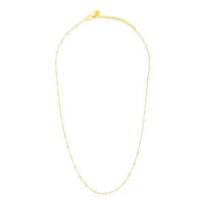 Diamond Dot Gold Necklace In 18Kt