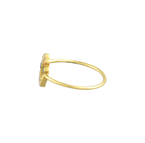 Multisapphire Circular Ring In 18KT Gold - Image 2