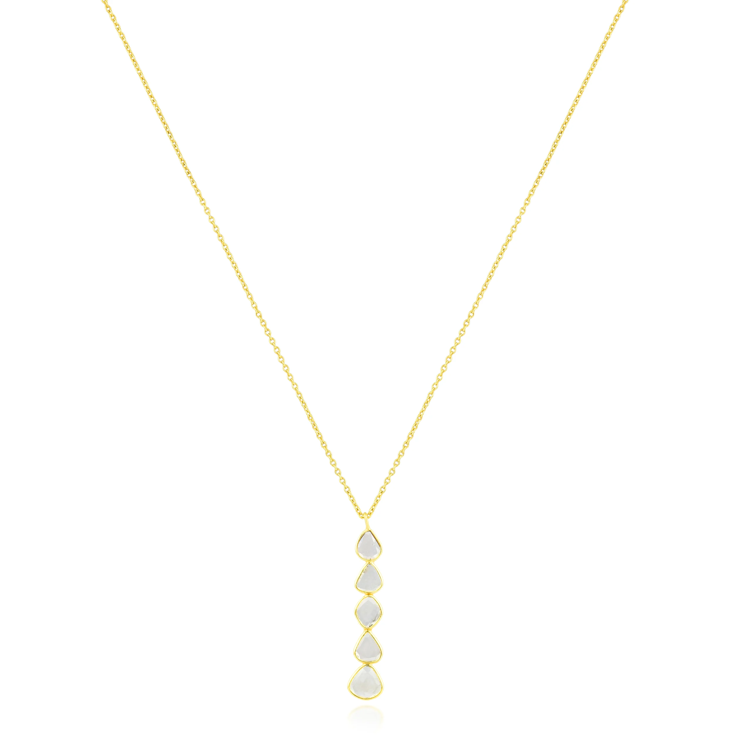 Gold Polki Necklace in 18 Kt - Image 2