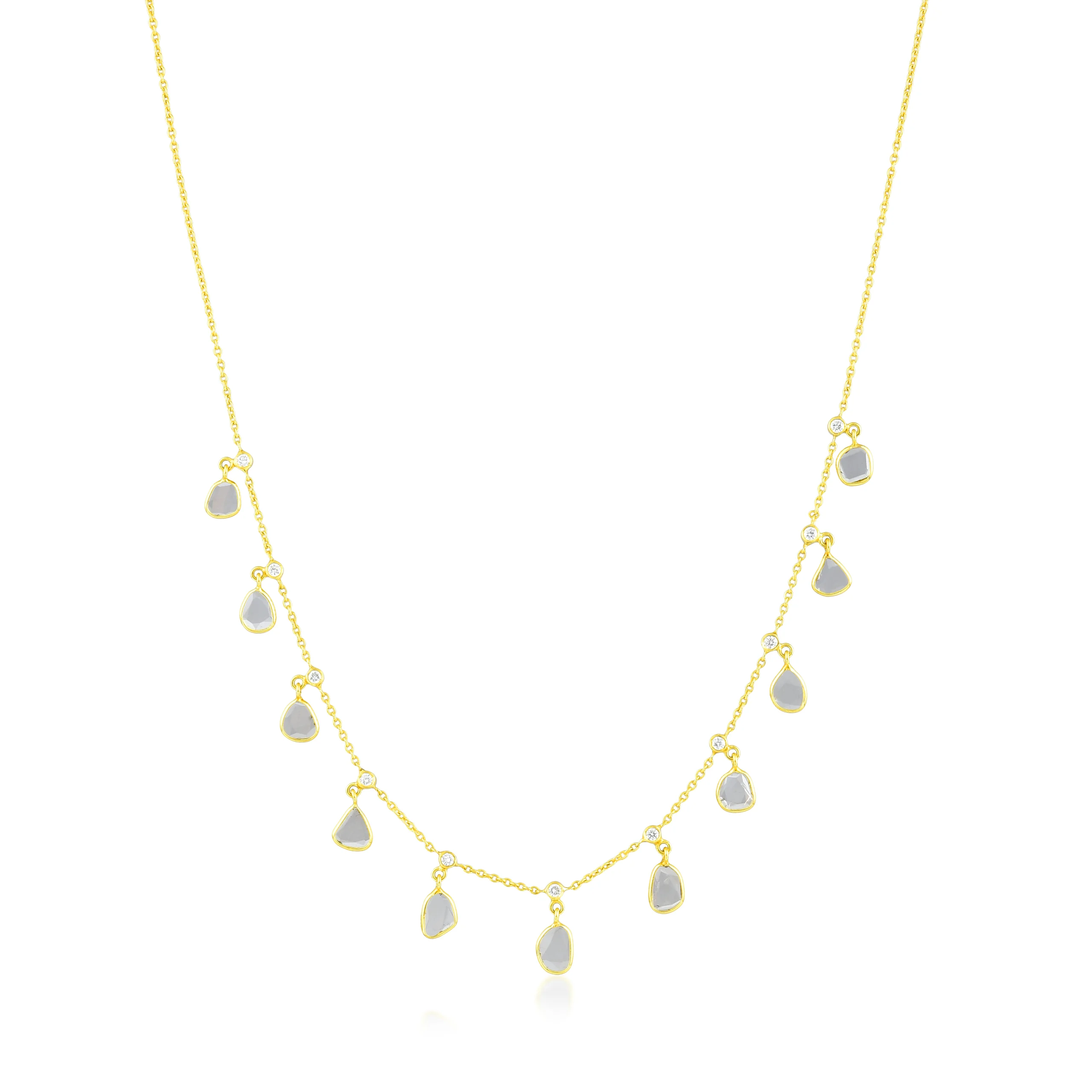 Gold Stone Necklace in 18 Kt - Image 2