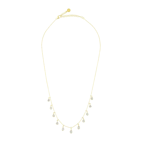 Gold Stone Necklace in 18 Kt - Image 2