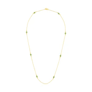 Emerald Gold necklace in 18 Kt
