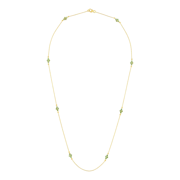 Emerald Gold necklace in 18 Kt