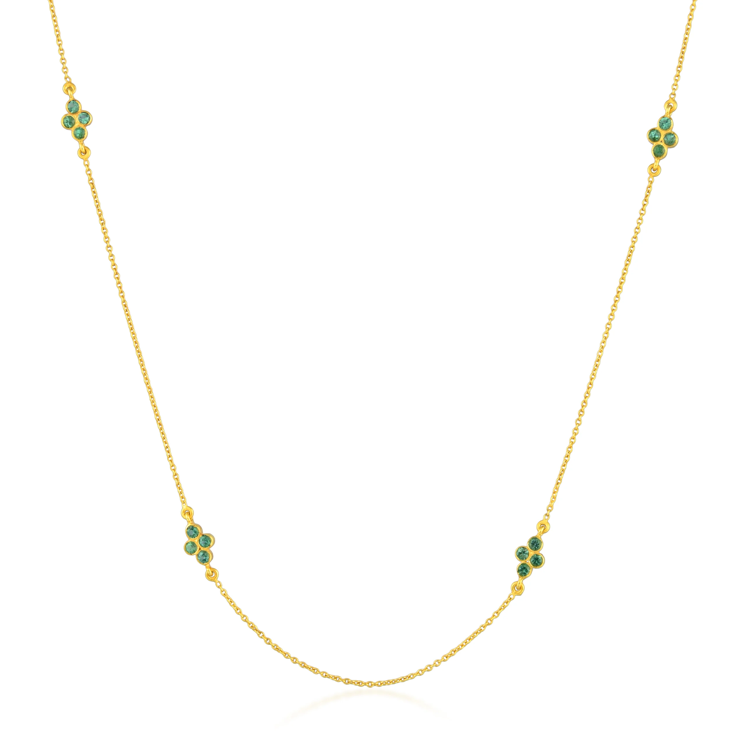 Emerald Gold necklace in 18 Kt - Image 2