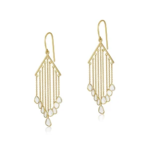Polki Diamond Dangler Earrings In 18KT Gold