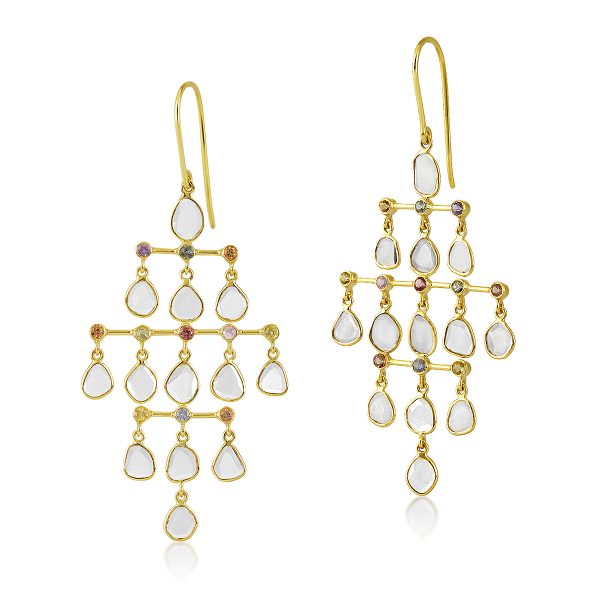 Gold Polki Earring in 18 Kt - Image 2