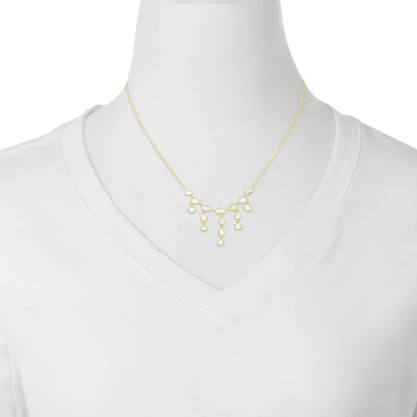 Polki Diamond Gold Necklace In 18Kt - Image 3