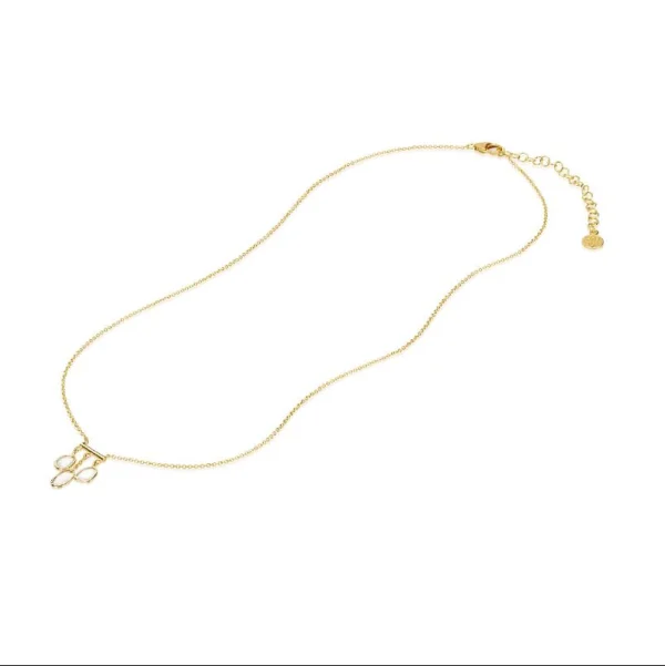 Polki Diamond Dangler Gold Necklace In 18Kt - Image 2