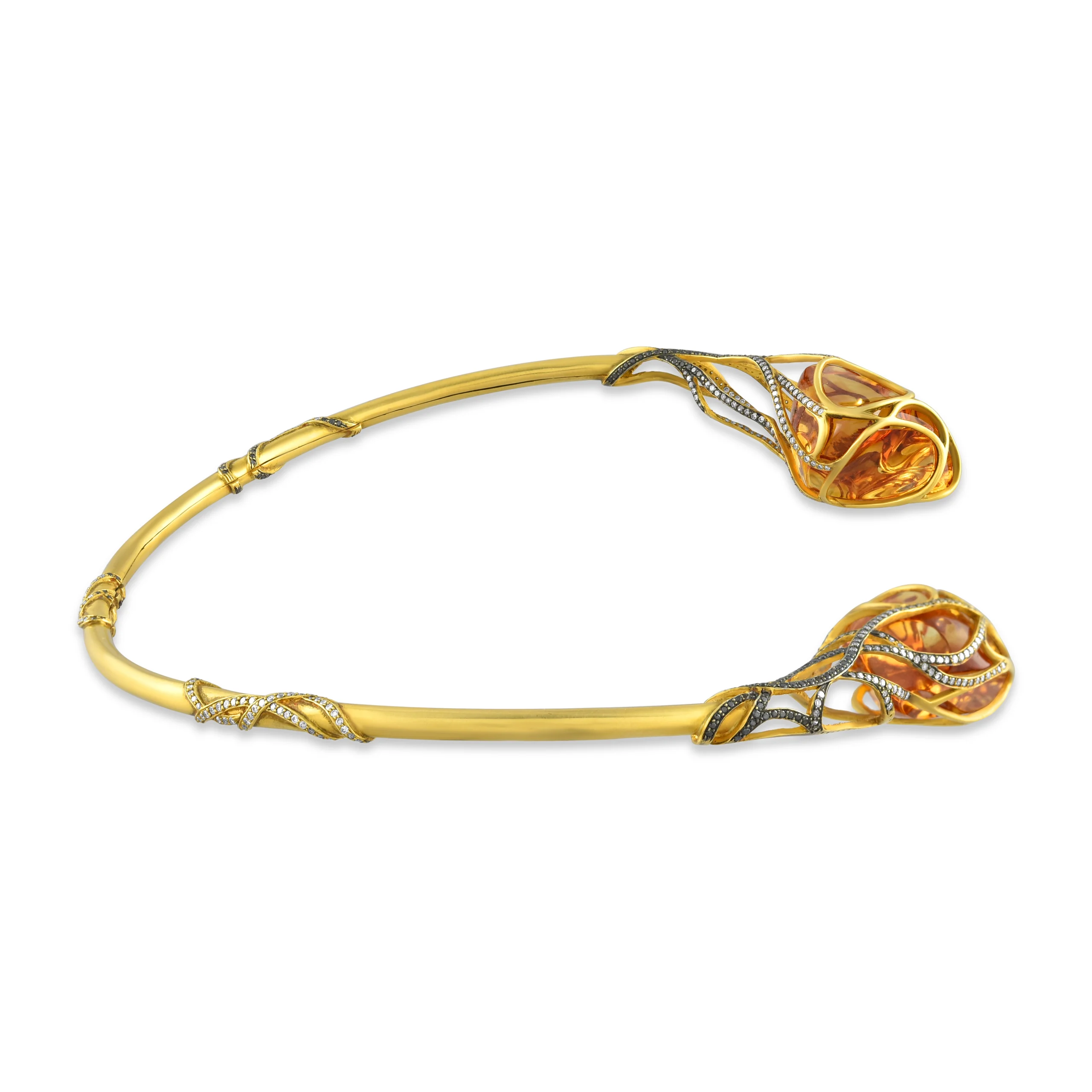 Citrine Nectar Hasli Necklace in 18Kt - Image 2