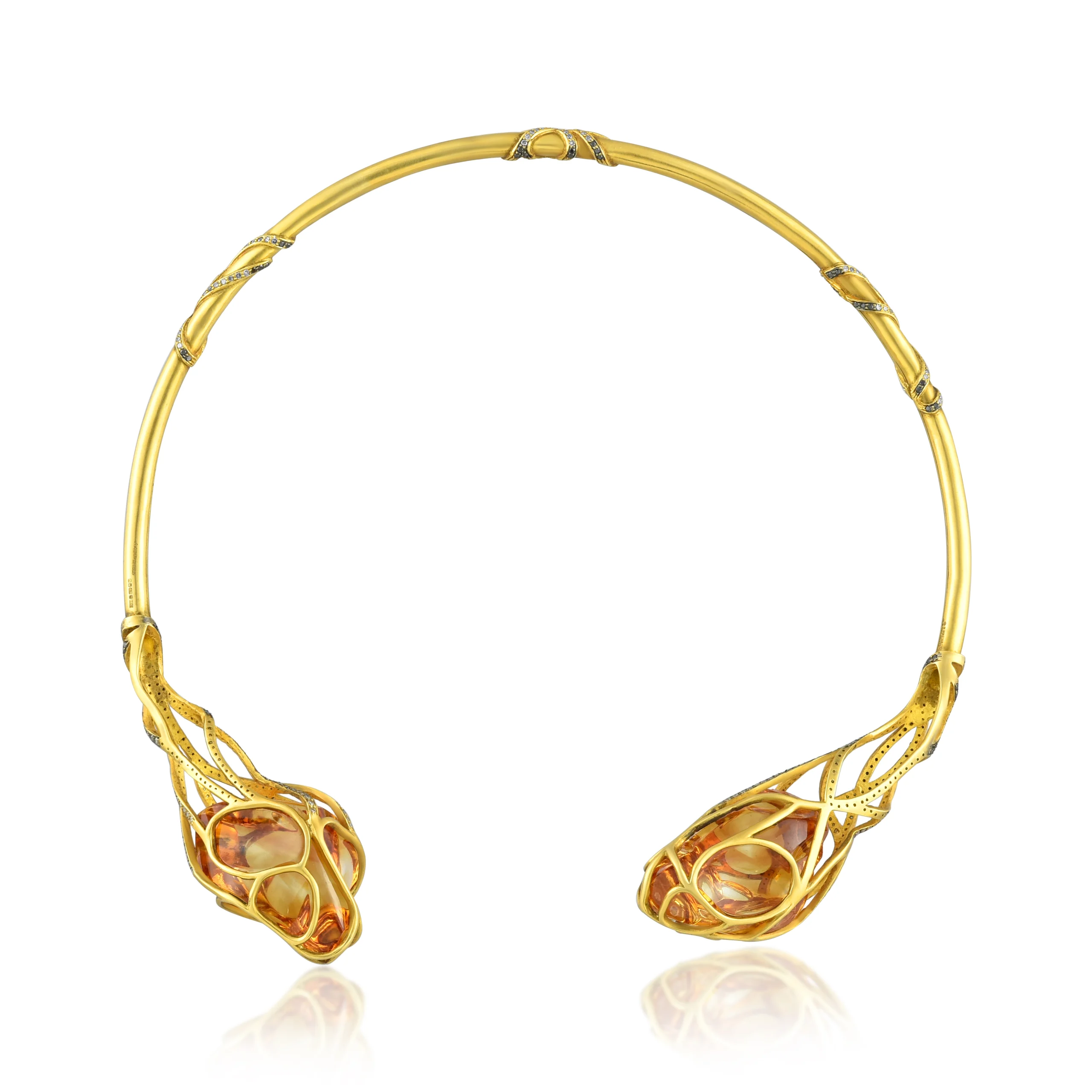 Citrine Nectar Hasli Necklace in 18Kt - Image 3