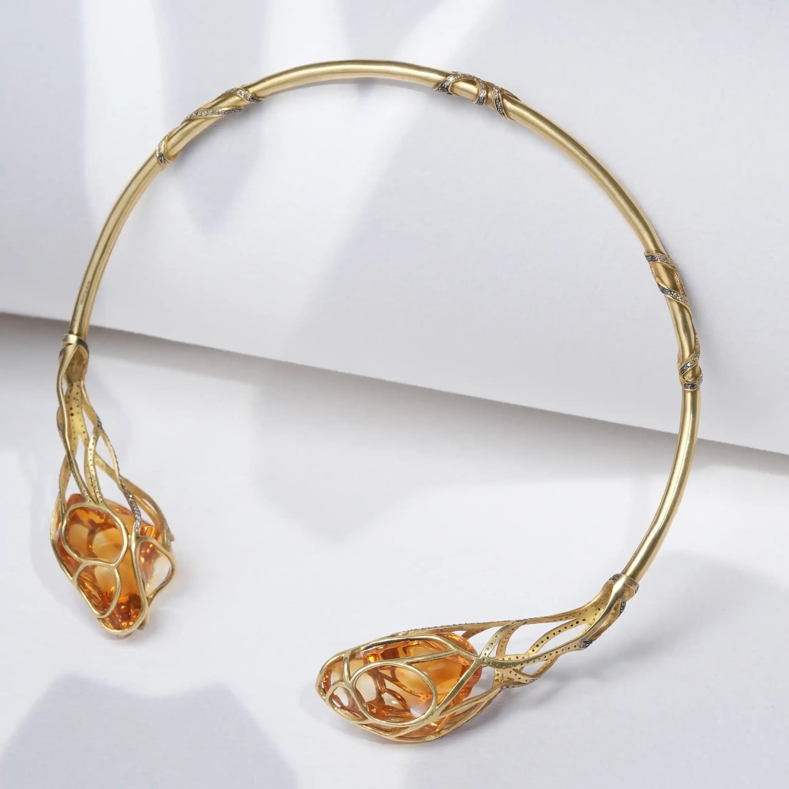 Citrine Nectar Hasli Necklace in 18Kt - Image 5