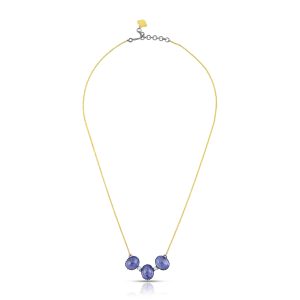 Tanzanite Victorian Gold Necklace