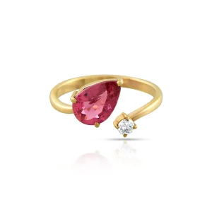 Velvet Flame Ring in 18 Kt